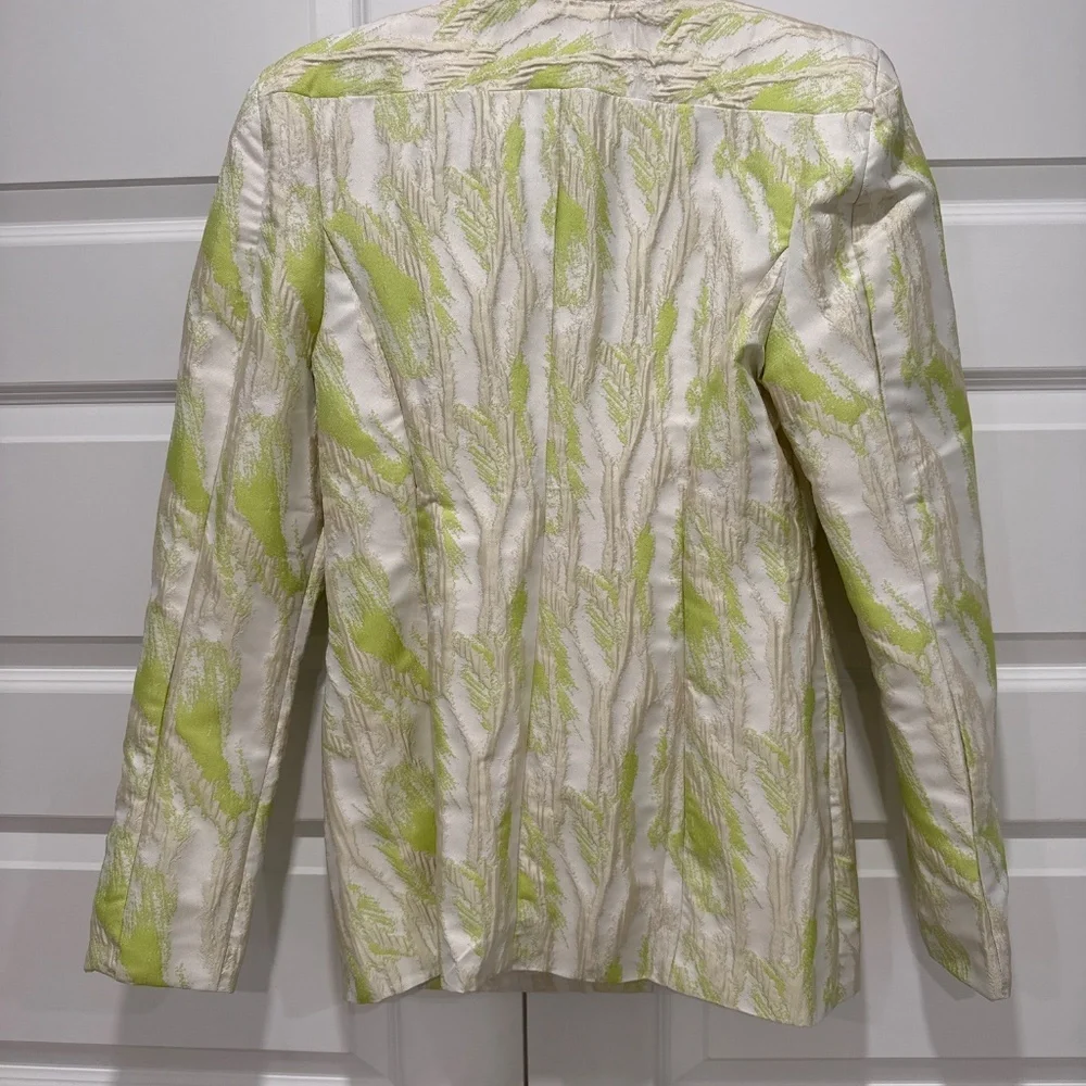 Unique Klesis lime/cream/beige Blazer Size M - Picture 3 of 4
